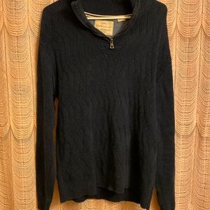 Men’s knit zip up sweater
